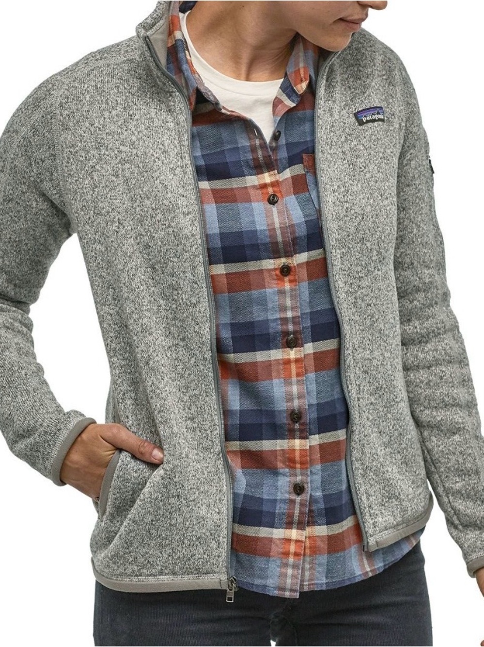 SZ Small Patagonia Common Threads Partnership fleece jacket Gray Fleece Jacket